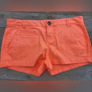 Pair of Express Shorts Bright Orange Size 4